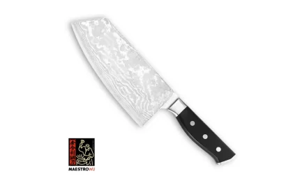Maestro Wu A1 Small Vegetable Cleaver Damascus